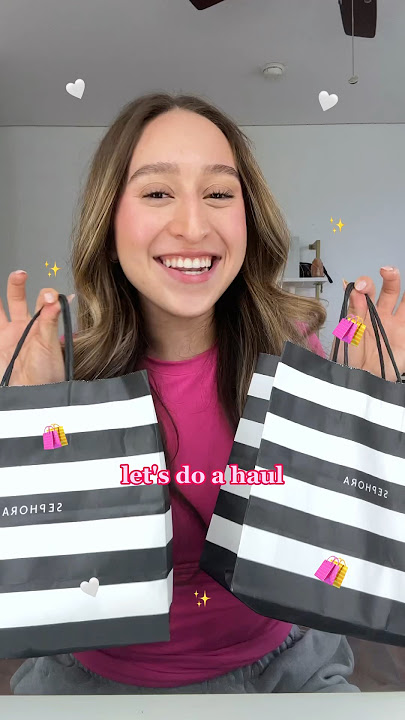 bought VIRAL TIKTOK SKINCARE and MAKEUP products from SEPHORA🛍️🎀✨🤍🤩