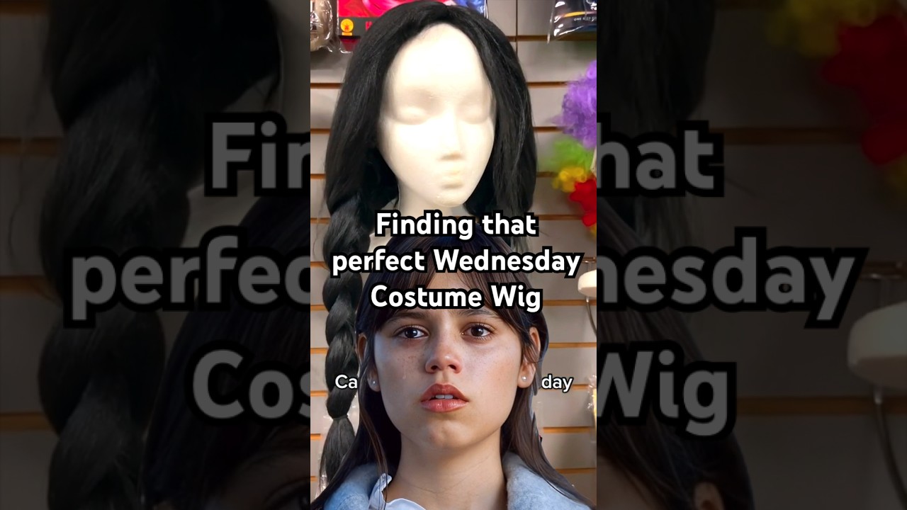 Finding the perfect Wednesday Addams Costume Wig. 