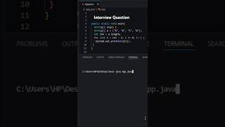 Print Array Elements in Reverse Order | Java | Part-232 #java #coding #code