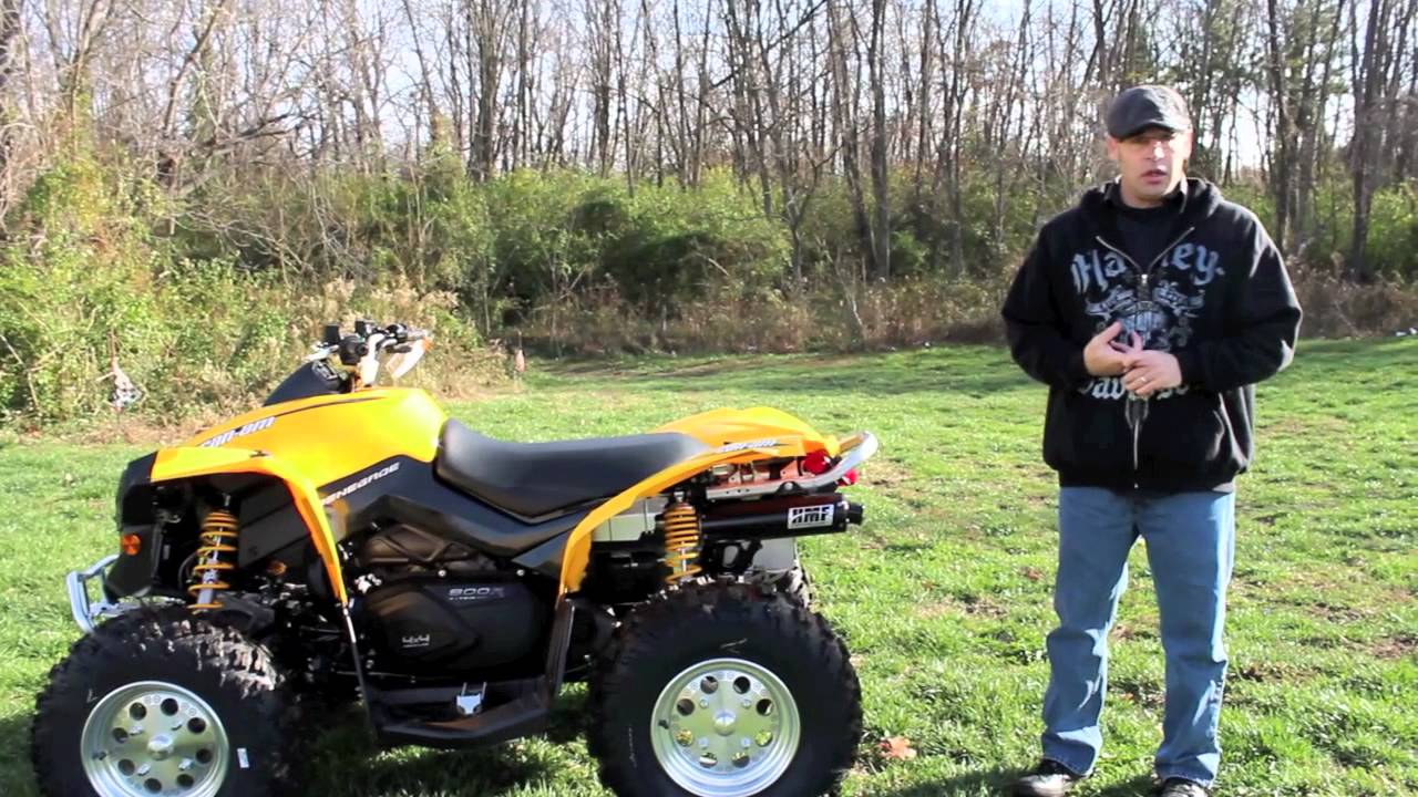 HMF Pipe on CanAm Renegade 800 YouTube
