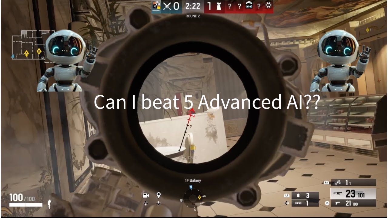 Worst R6 Player Vs 5 Advanced Ai
