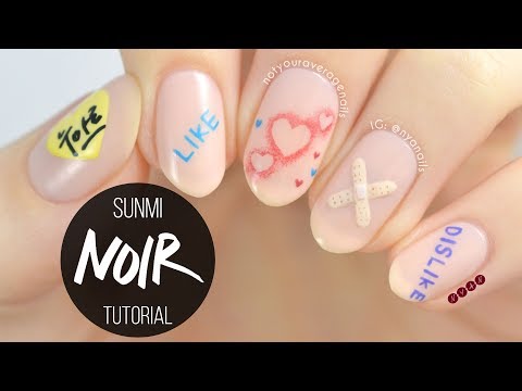Sunmi "Noir" Nail Art Tutorial