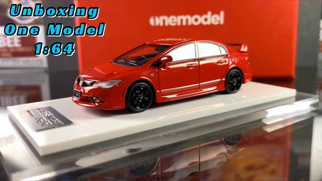One Model Honda Civic Type R FD2 Mugen RR 1:64 Unboxing