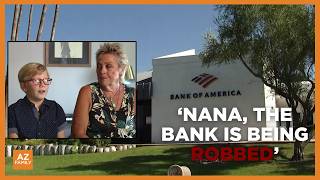 Arizona boy ends up in middle of robbery during first bank visit