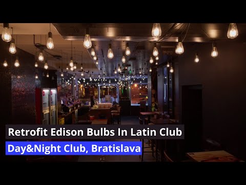 Day & Night Bratislava – Edison Dual-White Bulbs for a Latino Club