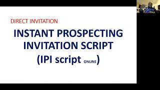 THE IPI SCRIPT BY DR VICTOR ABALSON