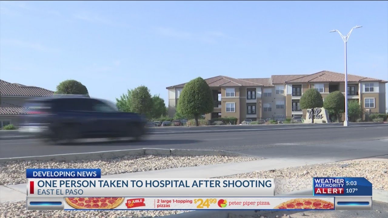 One person taken to hospital after shooting - YouTube