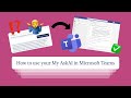 How to use your my askai in microsoft teams