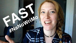 Write Your First Draft Fast (books or scripts!) #NaNoWriMo