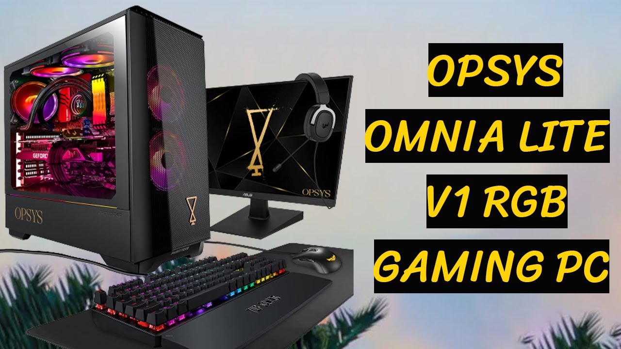 OPSYS Omnia LiteV1 RGB Gaming PC Review 2022 24" 75Hz Screen