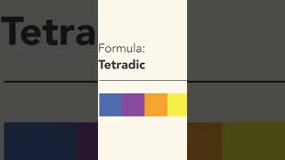 Color Theory: Tetradic Color Scheme #Shorts