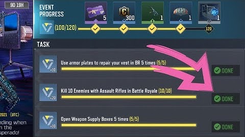Call Of Duty Mobile Kill 10 Enemies with Assault Rifles in Battle Royale Task Complete
