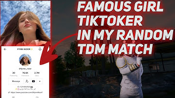 FAMOUS GIRL TIKTOKER IN MY TDM MATCH 🤗 #pubg #pubgmobile #R3HERO
