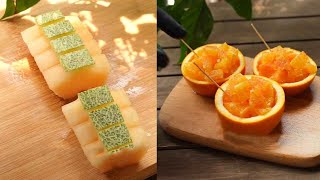How to cut fruit so that it looks good without getting your hands dirty?