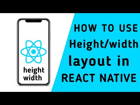 how to use height and width property in react native | react native tutorial for beginners in hindi