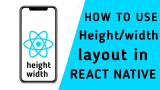 how to use height and width property in react native | react native tutorial for beginners in hindi