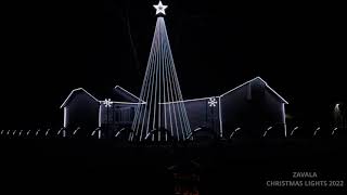 28 Ft Mega Tree- Zavala Christmas Lights 2022 (Full Show)