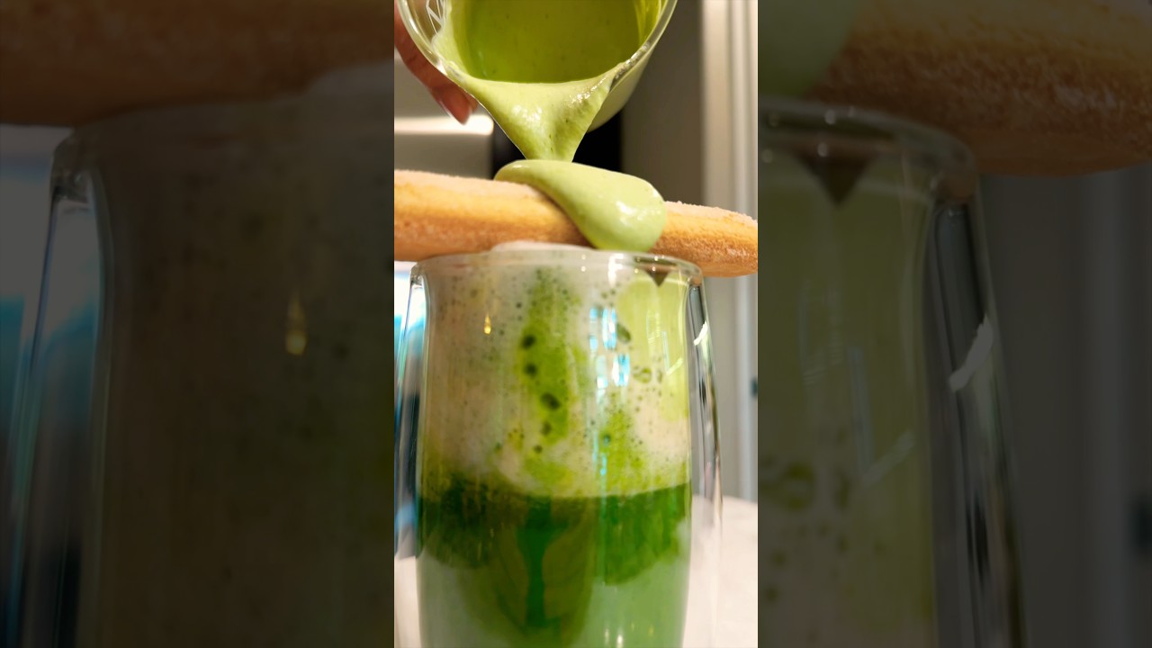 Collagen Matcha Latte (how to make matcha at home) コラーゲン抹茶ラテ 