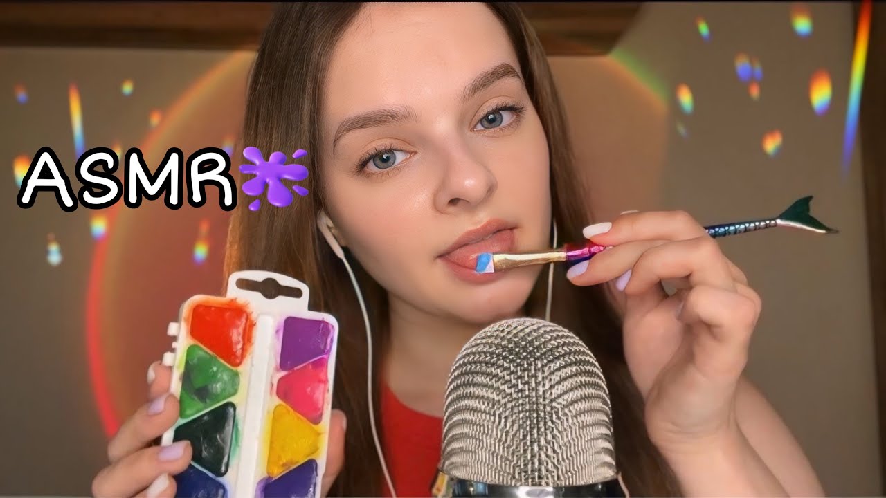 ASMR Painting Your Face 🎨🫟| Mouth Sounds