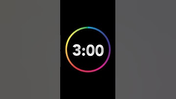 ⏱️3 minutes Countdown Timer with Clock Ticking Sound & Finish Ding 🔔