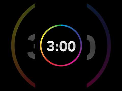 3 Minutes Countdown Timer With Clock Ticking Sound Finish Ding