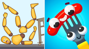 Fork N Sausage vs Ragdoll Break — All Levels Gameplay iOS, Android