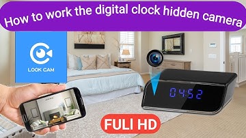 How to work the digital clock hidden camera (FULL HD 1080p)