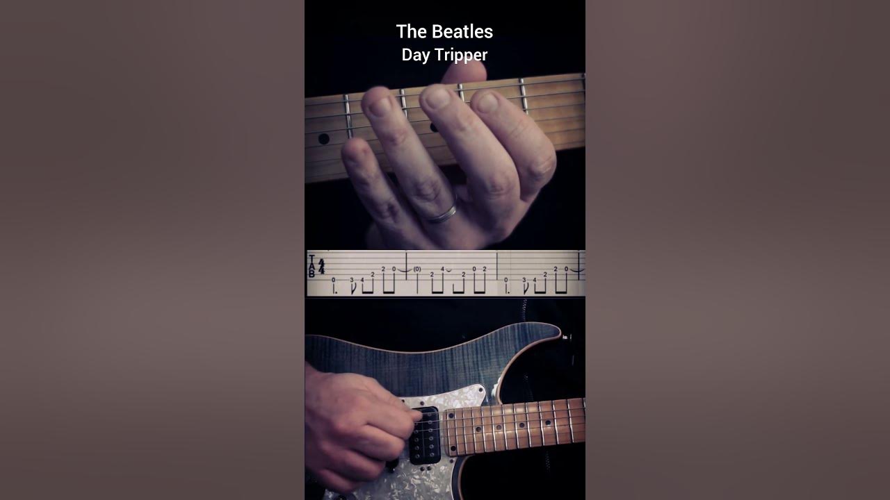 #tutorial The Beatles day Tripper Guitar Intro part #guitar #thebeatles #daytripper #guitarcover