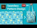 Pattern Design with Adobe Illustrator CC - LIVE stream #4