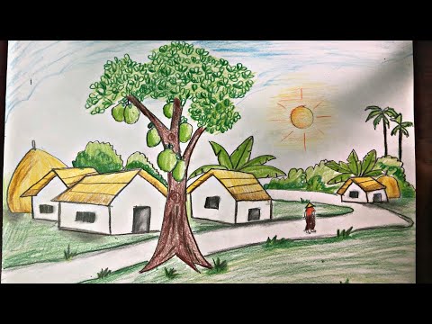 Mĩ thuật lớp 8 Vẽ tranh Phong cảnh mùa hè | Summer landscape painting