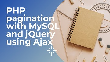 php pagination with mysql and jquery using ajax