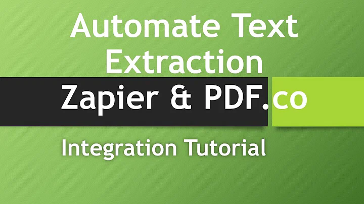 How to Automate Text Extraction from Image or Scanned PDF Receipts using PDF.co and Zapier