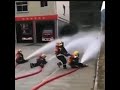 Firefighters Spraying Hose Meme