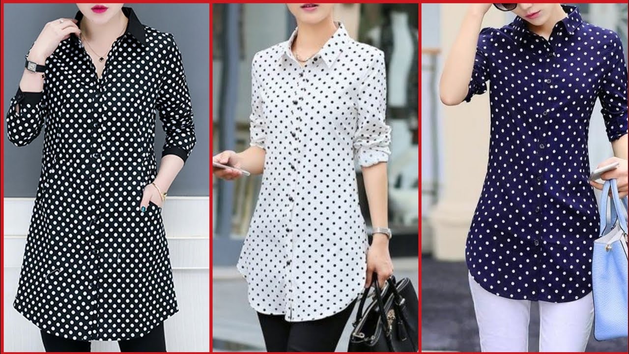 Designer polka dot blouse Clearance