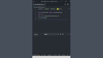 Python - Permutations in One Line of Code!