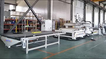 WOOD CNC NESTING MACHINE: SNOVAR AUTO LOADING UNLOADING CNC MACHINE SYNTEC 60W-E