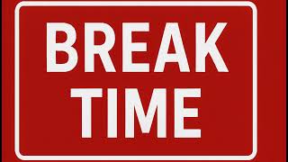 BREAK TIME Sign – 1 Hour | Office Sign, Study Break, Work Pause, Screen Display