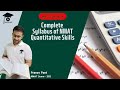 Quantitative Skills Syllabus for NMAT | All Topics | Difficulty | Preparation Guide
