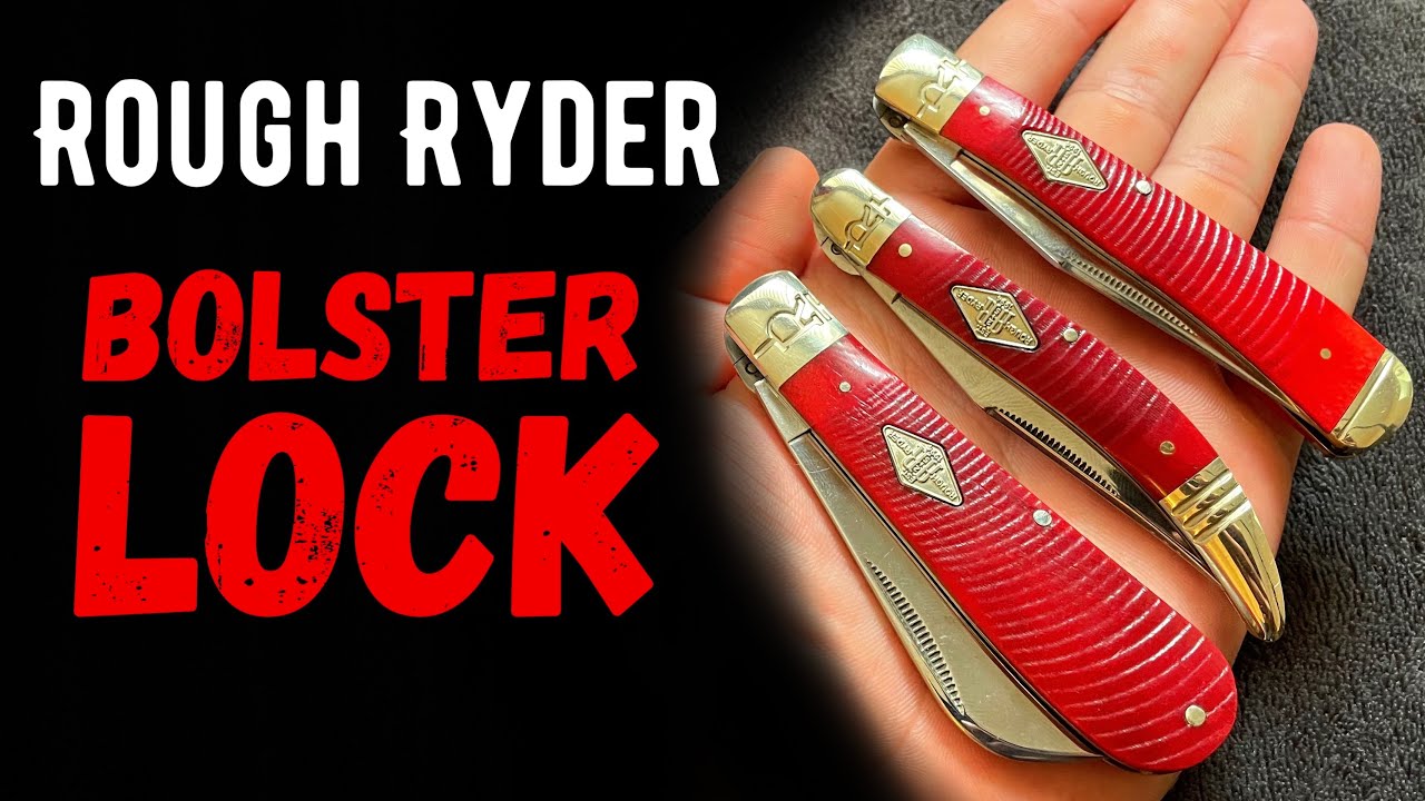 3 Rough Ryder Bolster Lock Pocket Knives YouTube