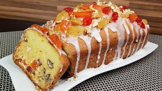 Самый вкусный КЕКС. Рождественский КЕКС с сухофруктами и орехами. Меню на Новый Год | kitchenice