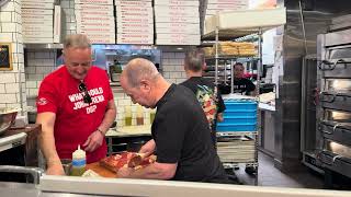 Tony Gemignani Creates a Pizza, while Tony Troiano and John Arena Complete a Grandma Pie