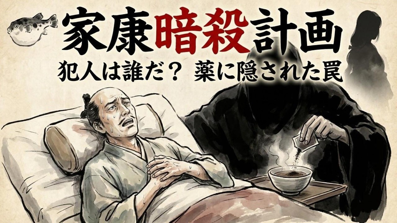 徳川家康の死因は天ぷらではない？！闇に葬られた「梅毒」と「猛毒薬」の正体と暗殺計画の全貌【歴史ミステリー】