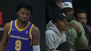 Bronny James scores 16 points in G League with LeBron watching - FULL Highlights