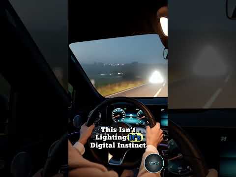 Mercedes Digital Light Headlamps: Smart Beams That WARN You Before Danger Strikes ⚠️"