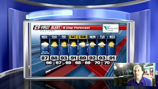 Storm chance today a lot of areas staying dry