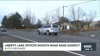 Liberty lake officer shoots road rage suspect