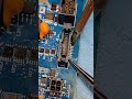 Sliding The Soldering Iron Back & Forth To The Sides After Putting Some Flux And Adding More Solder