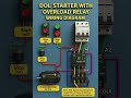 DOL Starter Wiring | Overload Relay Circuit 🤔💡 हिंदी में शार्ट्स