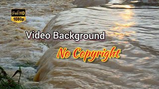 No copyright | Video Background | Rain water | flood