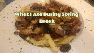 What I Ate During Spring Break| Chinese|Choclate Hummus|Thai #college #bgm #prenursingstudent